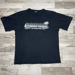 San Antonio Spurs Shirt Mens Large Black NBA Basketball 2005 Champions Finals